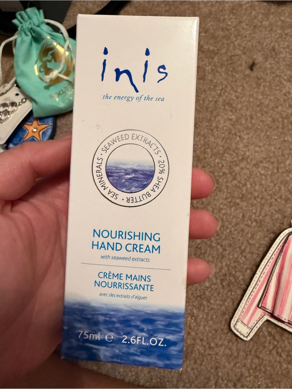 NWT Inis Nourishing Hand Cream - White & Blue Packaging